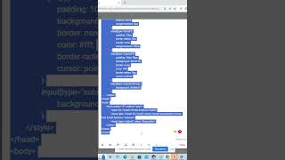How to create newsletter subscription form with html #html #shorts #fyp