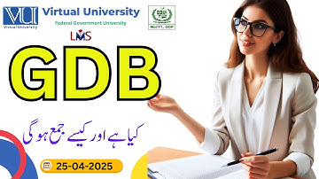 GDB    |   Graded Discussion Board   |   How to submit in VULMS?   Spring 2025 | @VUkhanpur
