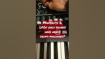A Minibrute 2 patch using Lfos only for pretty rythmic sound patches without a drum machine.