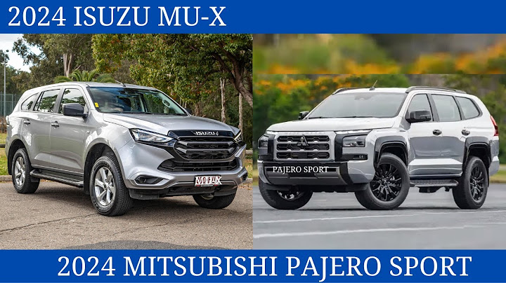 New Isuzu MU-X 2024 Vs. Mitsubishi Pajero Sport 2024 Comparison