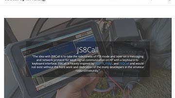Setup JS8Call and make contacts