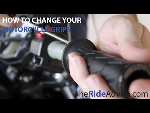 How to Change your Motorcycle Grips - Remove Motorcycle Grips - Install New Motorcycle Grips