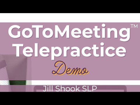 GoToMeeting Telepractice Demo