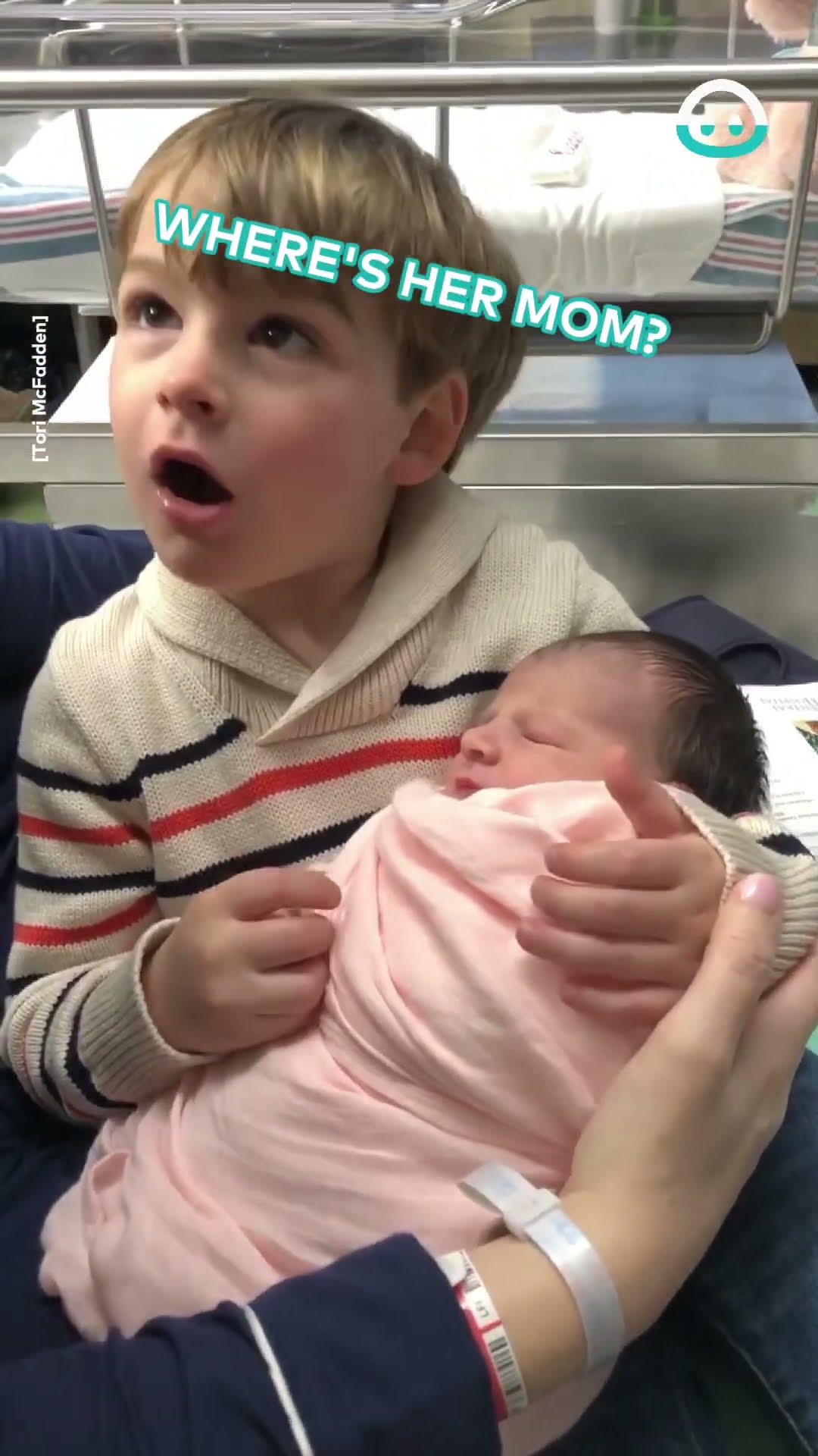 Little Boy Has Change of Heart on Baby Sister || ViralHog