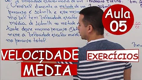 Como é possível obter a velocidade de um móvel?