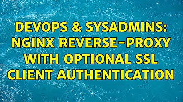 DevOps & SysAdmins: NGINX reverse-proxy with optional SSL client authentication