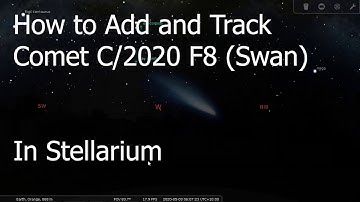 Add and Track comet C/2020 F8 (Swan) in Stellarium