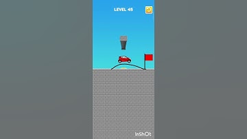 Draw Bridge Game Level 45 #viral #tiktok 💥🚘