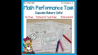 Math Performance Task Cupcake Bakery