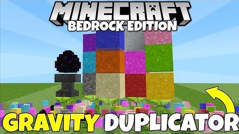 EASY Gravity Block Duplicator! Infinite Items! Minecraft Bedrock Edition MCPE Xbox PS5| PixelPlayzxd