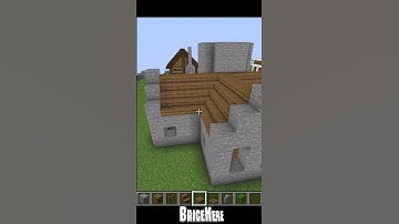 How to build a Medieval House in Minecraft part 4  #minecraft #tutorial #howtobuild #shorts #short