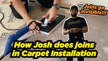 How Josh does the joins in mansion carpet installation