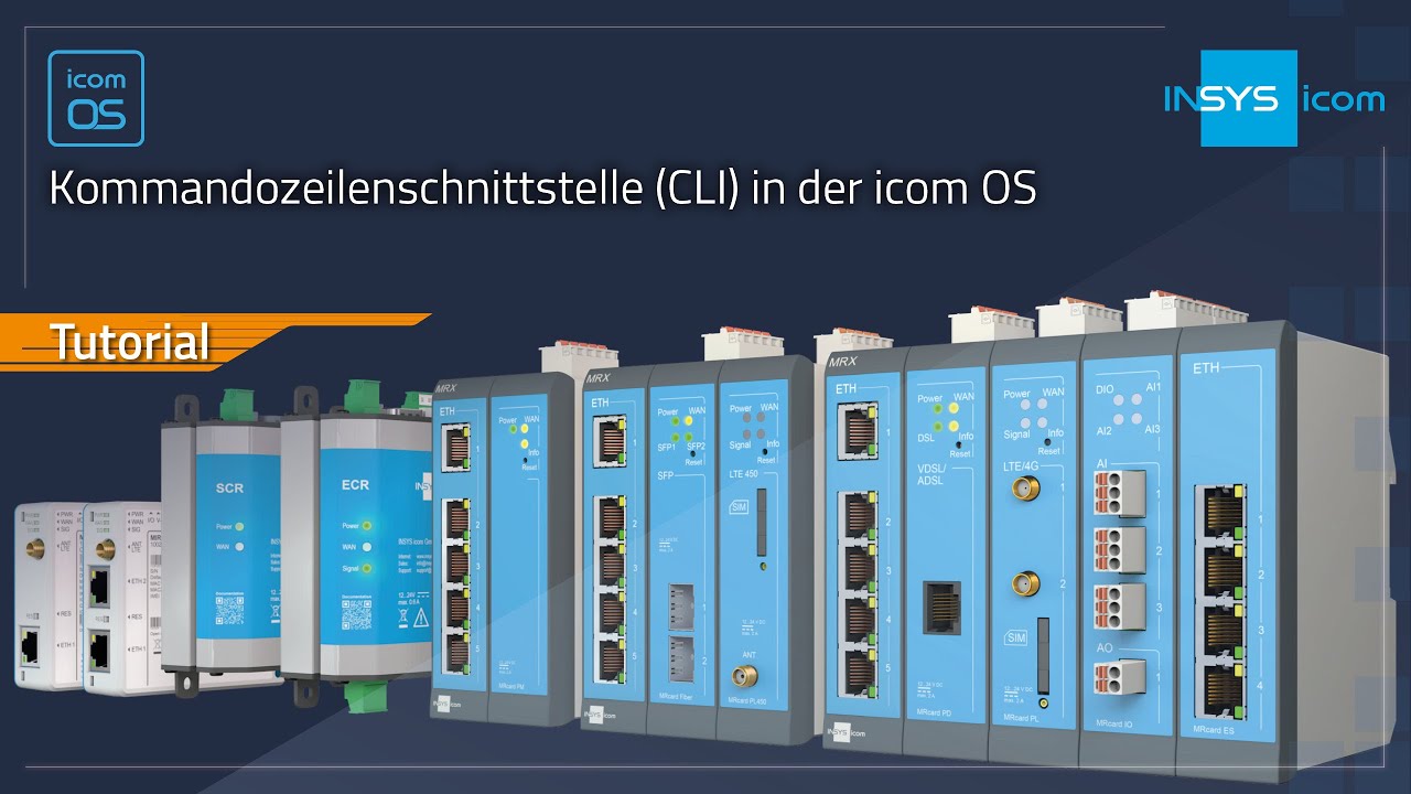 Kommandozeilenschnittstelle (CLI) in der icom OS - YouTube