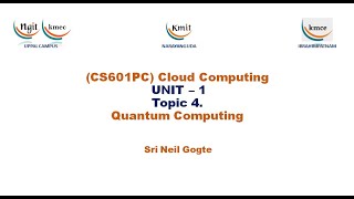 Cloud Computing-Unit -1 Topic 4. Quantum Computing