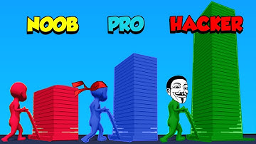 NOOB vs PRO vs HACKER - Stack Colors