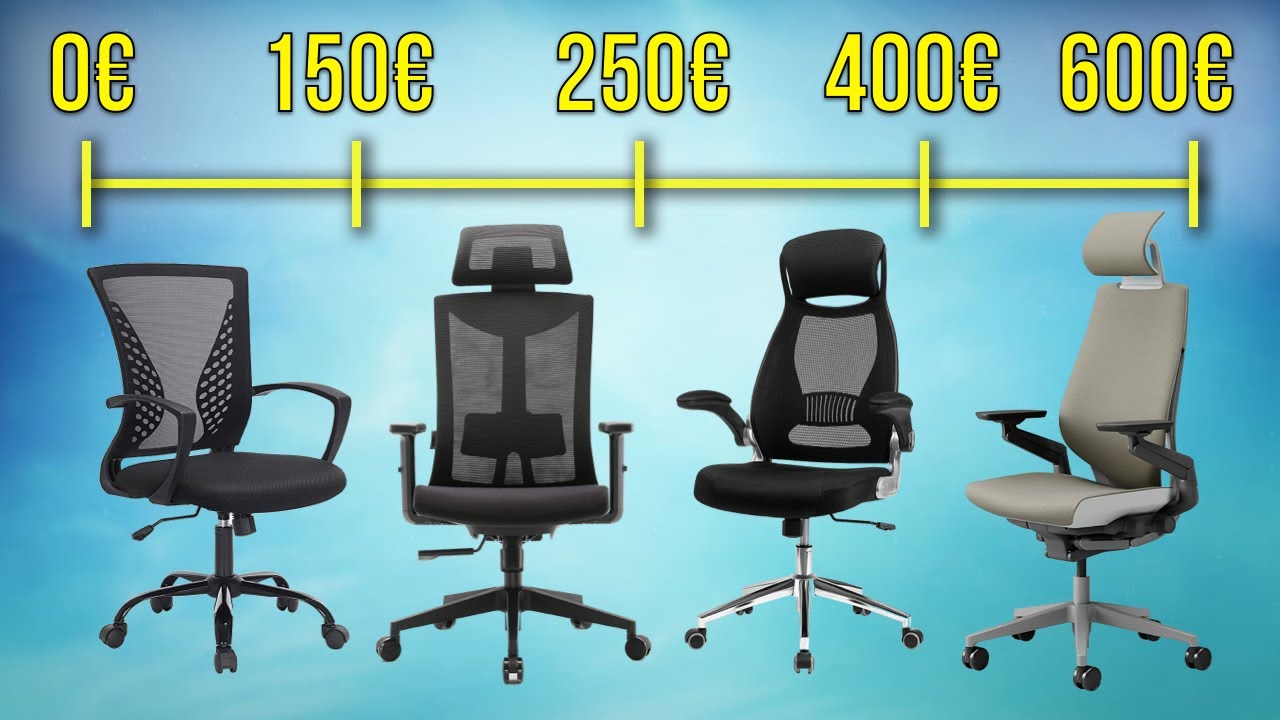 Descubre los tipos de sillas de oficina más cómodas