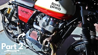 Turbo Royal Enfield INT650 Racer Build  Part TWO