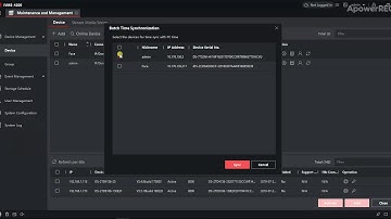 How to Batch time  time sync for Hikvision access control