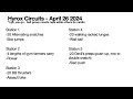 Hyrox Circuits April 26, 2024