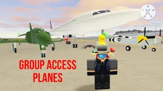 How to get the Group Access Planes on roblox Pilot Training Flight Simulator screenshot 5