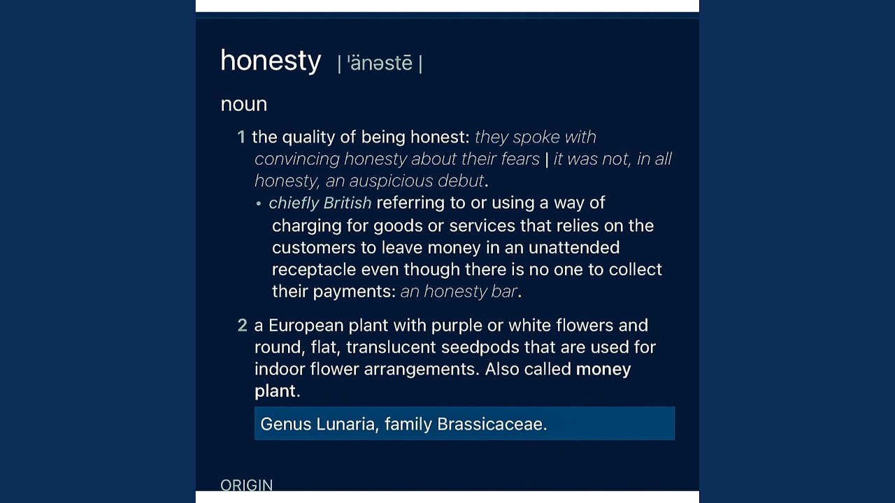 Watch Honesty on YouTube Watch Honesty on YouTube