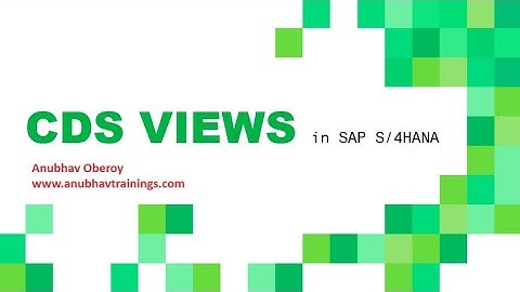 CDS views in S4 HANA | S4 HANA tutorials | S4 HANA ABAP CDS with VDM