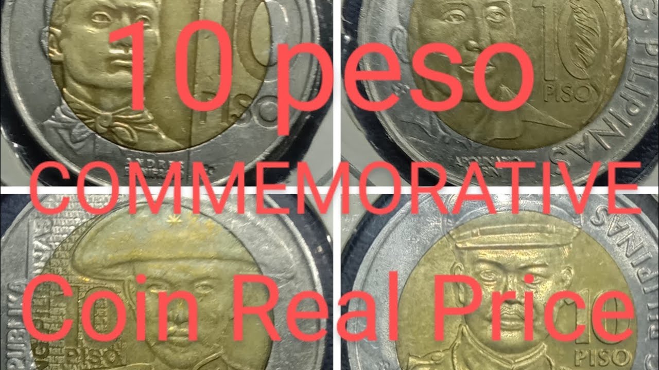 10 peso Commemorative coins Real Price - YouTube