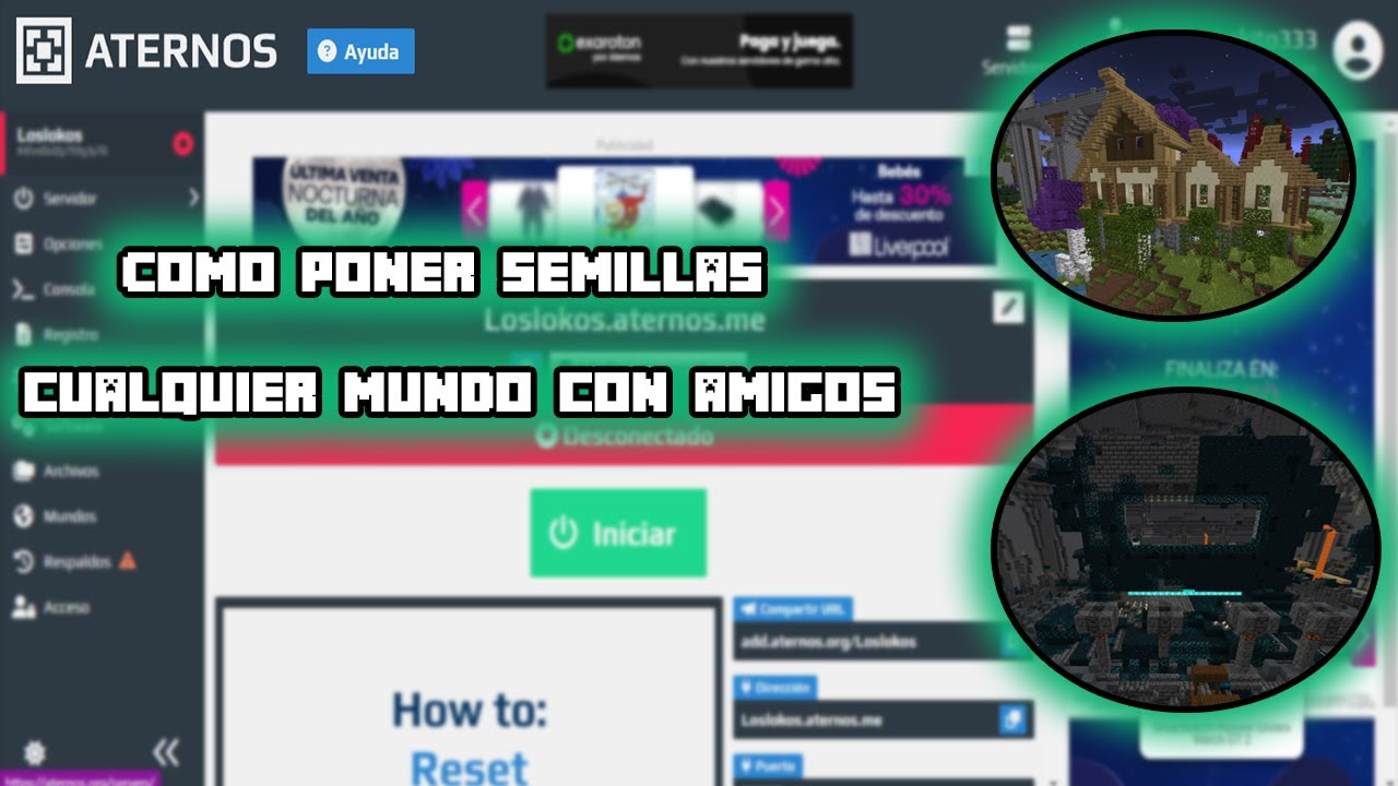 COMO poner SEMILLAS en ATERNOS 🔥 // Manuel Nolan - YouTube