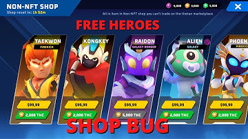 Thetan arena | FREE HEROES | SHOP BUG