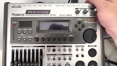 Roland TDW-20 module with OLED display
