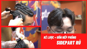 Hướng Dẫn Kê Lược Uốn Nếp Kiểu Tóc "SIDEPART RỦ"- Hùng BarberSharing