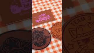 Custom leather patches— no MOQ! Perfect for your hat, bag, and denim jacket!👀🤗
