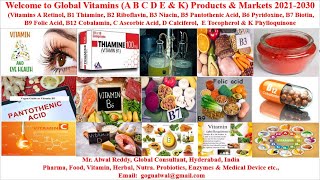 Vitamin A Vitamin B1 B2 B3 B5 B6 B7 Vitamin B9 Vitamin B12 Vitamin C Vitamin D Vitamin E Vitamin K