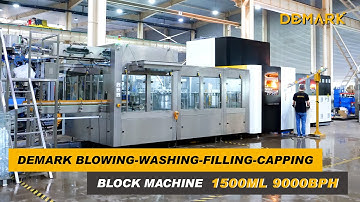 Demark PET preform Blowing Washing Filling Capping block machine  1500ml 9000BPH