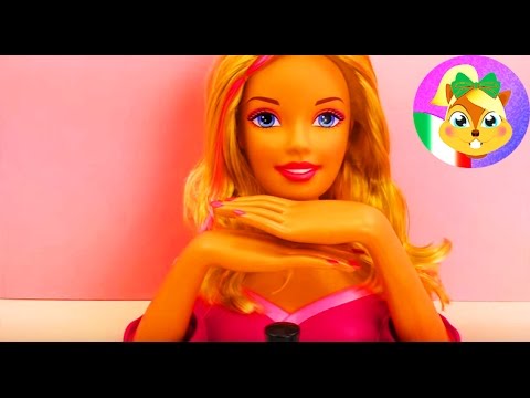 Acconciature Barbie fai da te – Testa parrucchiere di Barbie