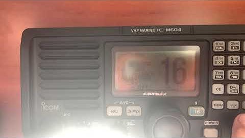 DSC Distress on VHF Radio