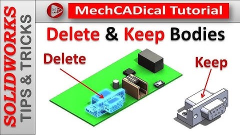 Delete or Keep Bodies Command In SolidWorks