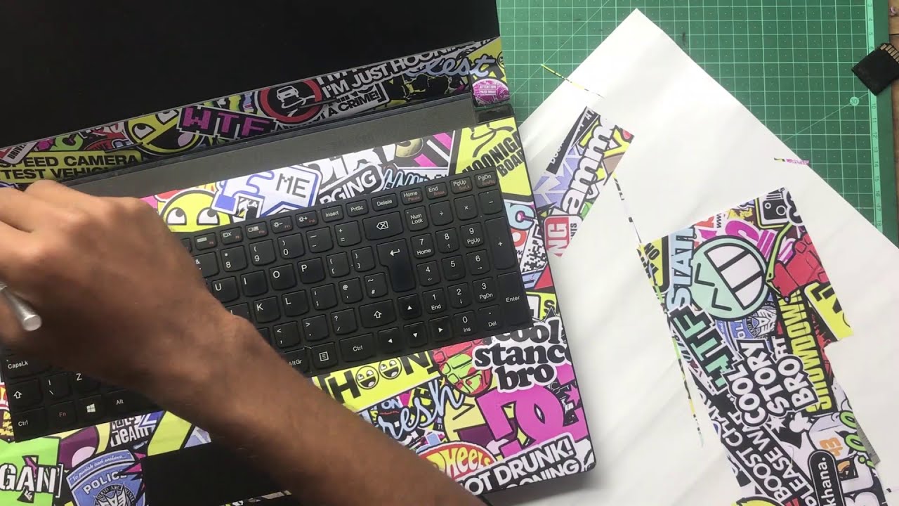 AESTHETIC LAPTOP DIYs I Diy laptop stickers and Diy keyboard skin 