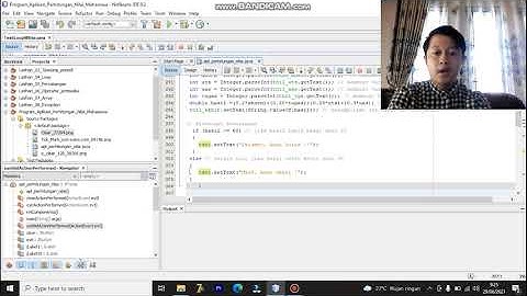 Menghitung Nilai Akhir Mahasiswa Dengan Java GUI  (Graphical User Interface) dari awal sampai akhir.