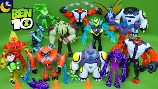 LOTS of Ben 10 Toys Figures Power Up Heat Blast Four Arms Omni Enhanced Cannonbolt Vilgax Aliens Toy