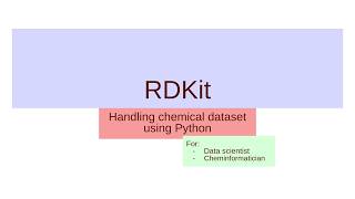 How is a molecule represented in RDKit/python ? AI for drug discovery