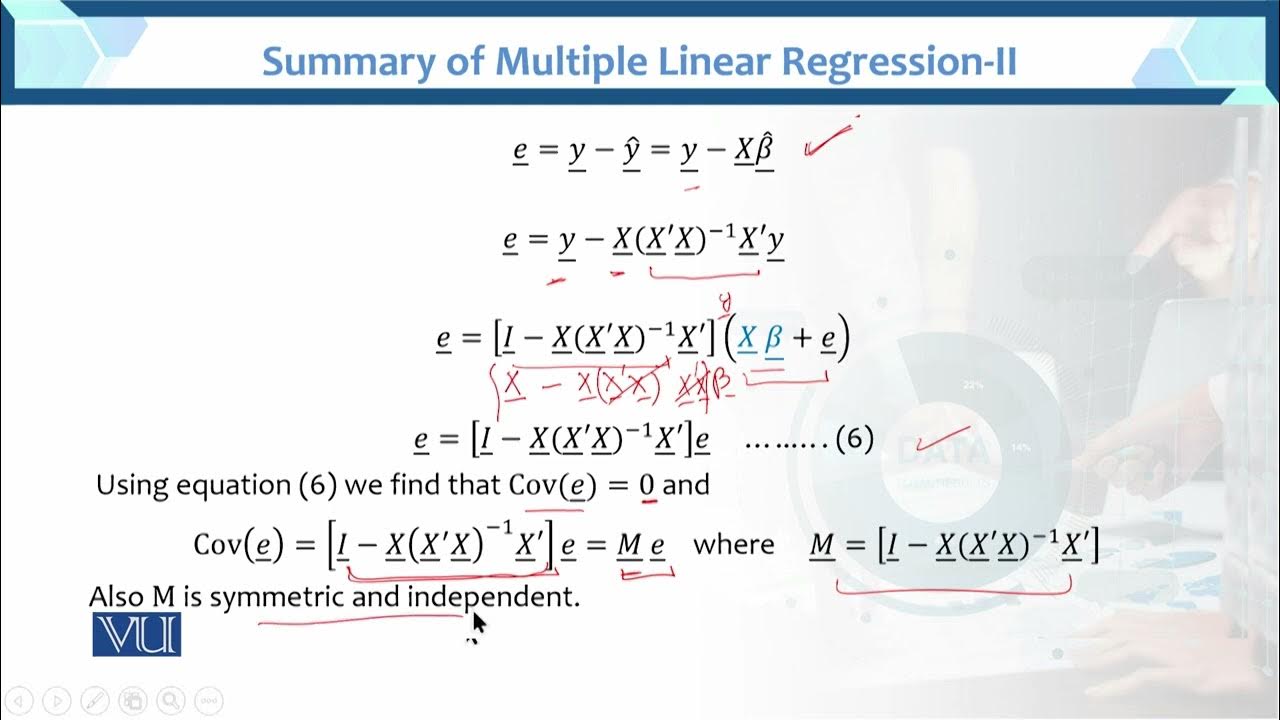 Summary of Multiple Linear Regression-II | Multivariate Analysis ...