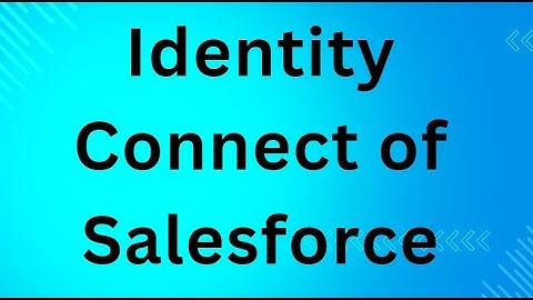Identity Connect of Salesforce