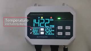 Edycarx Co2 Controller For Grow Room, Best Co2 Monitor And Controller With Plant And Human Mode