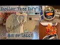 Dollar Tree DIY/ Farmhouse Décor/ $5 or Less/ Fall Decor