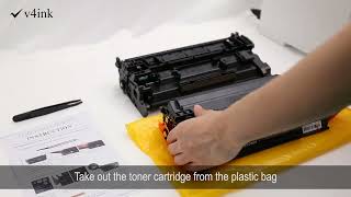 How to install a chip to a new compatible toner cartridge