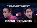 Mima ito vs suthasini sawettabut  2021 world table tennis championships finals  ws  r16