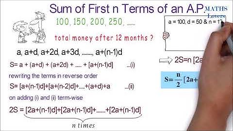 Arithmetic Progression || In Hindi || Class 10 NCERT || Animation Video