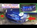 Front Bumper Cover Removal and Replacement on FIAT 500  2008 - 2016