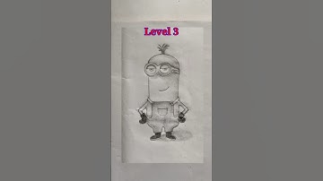 Minions level drawing #shorts #youtubeshorts #painting